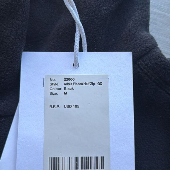 Rains Addis Fleece Half Zip black size Medium nwt - Picture 6 of 7